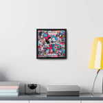 Urban Expression: Vibrant Graffiti Canvas