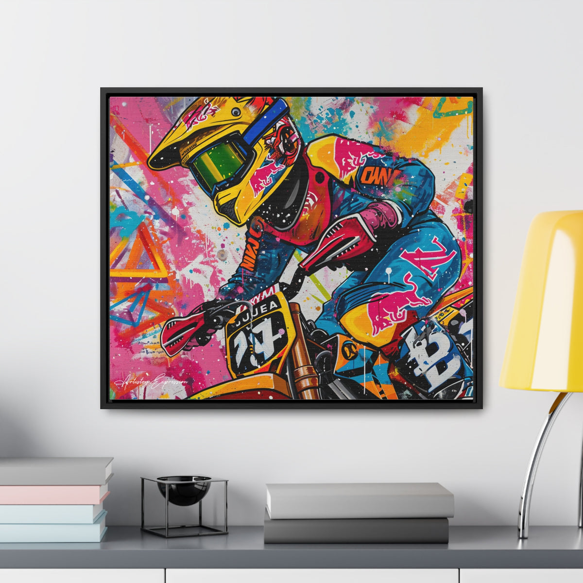 Urban Thrill: Graffiti Motorcycle Journey