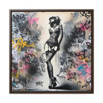Graffiti Glamour: Beauty Amidst Chaos