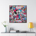 Urban Expression: Vibrant Graffiti Canvas