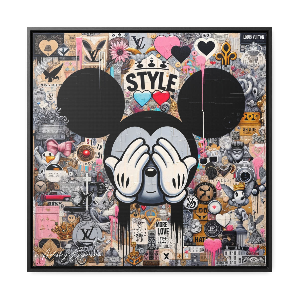 Urban Harmony: A Graffiti Mosaic of Pop Culture