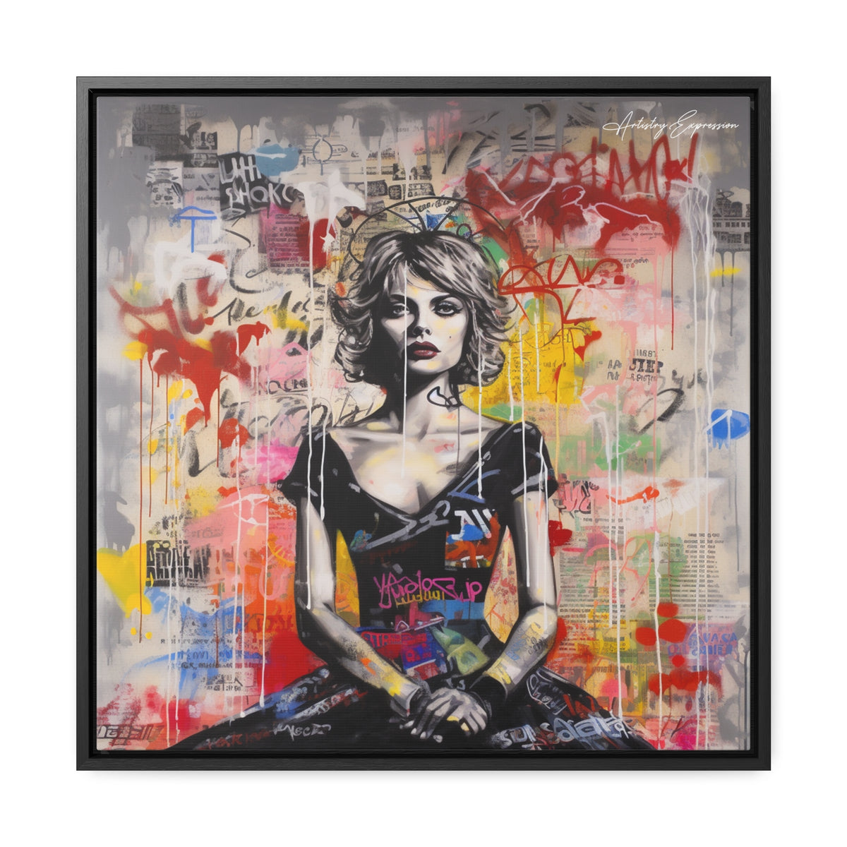 Urban Elegance: Vibrant Graffiti