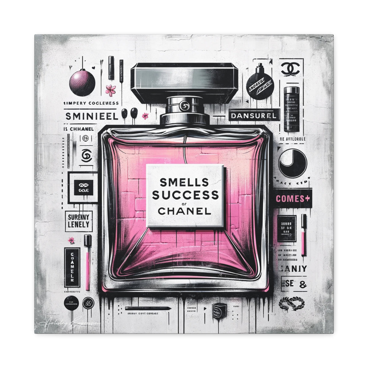 Scent of Triumph: Modern Graffiti Interpretation of Perfume