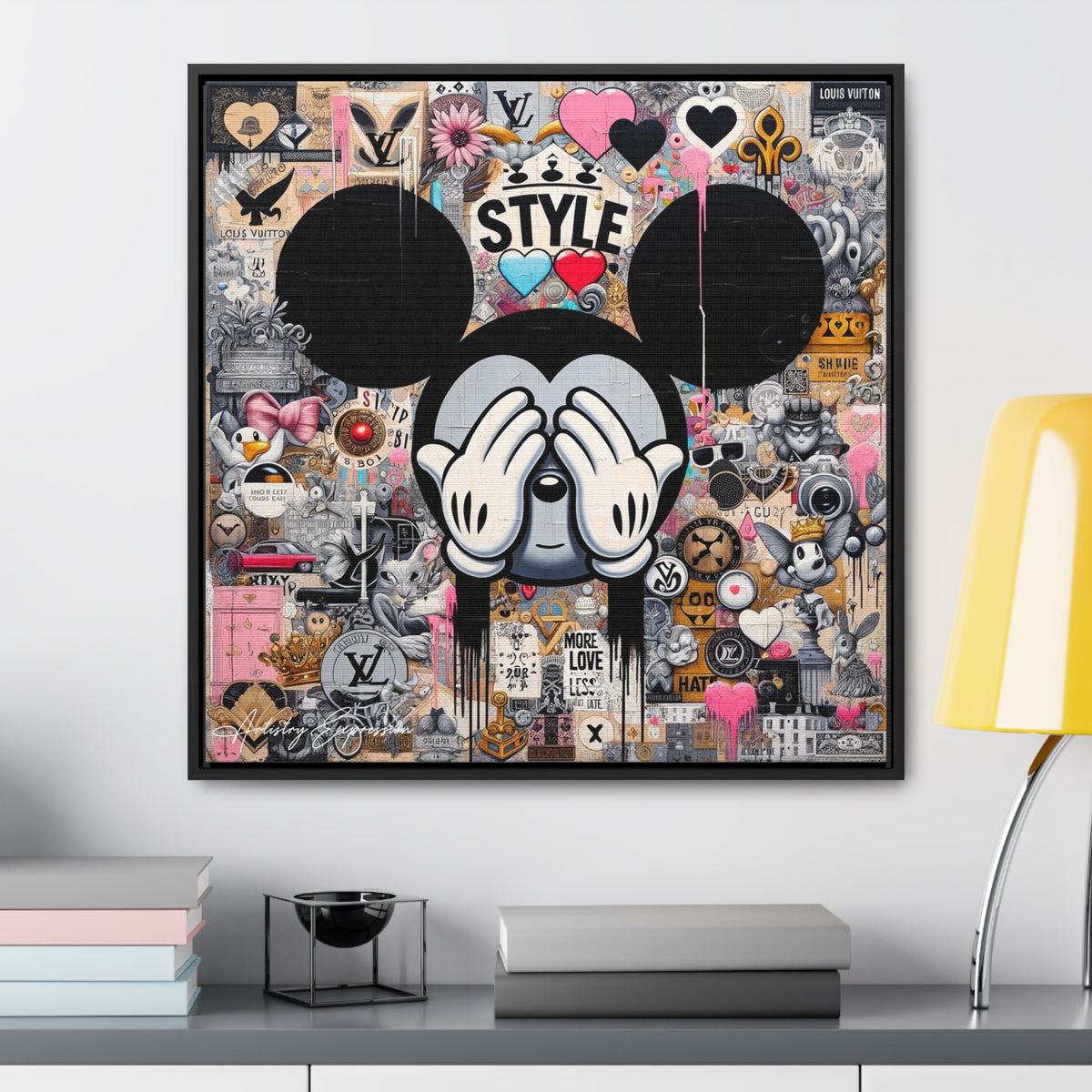 Urban Harmony: A Graffiti Mosaic of Pop Culture