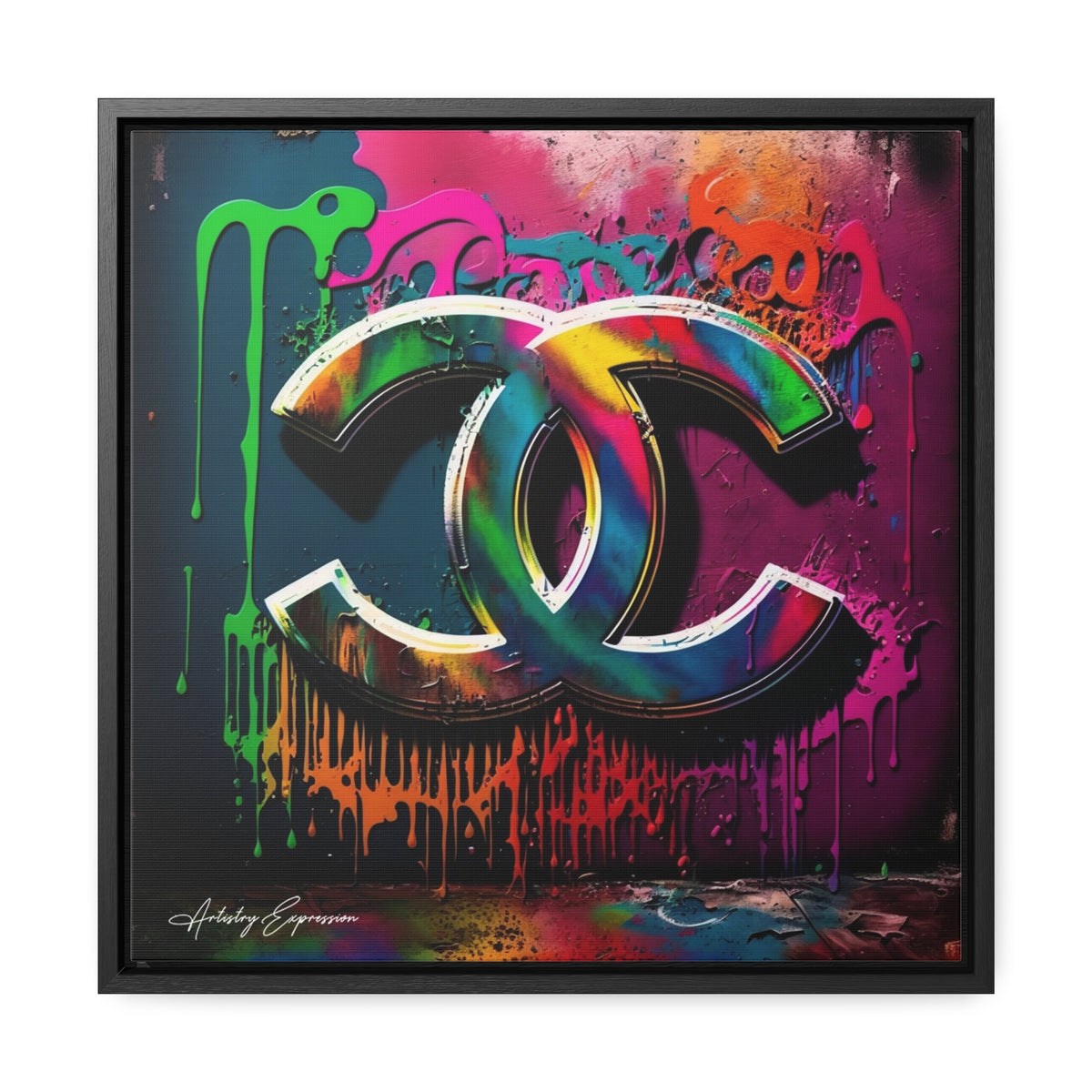 Street Art Broadcast: Channel Logo on Graffiti Wall