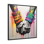 Graffiti Bond: Two Hands United in Street Art