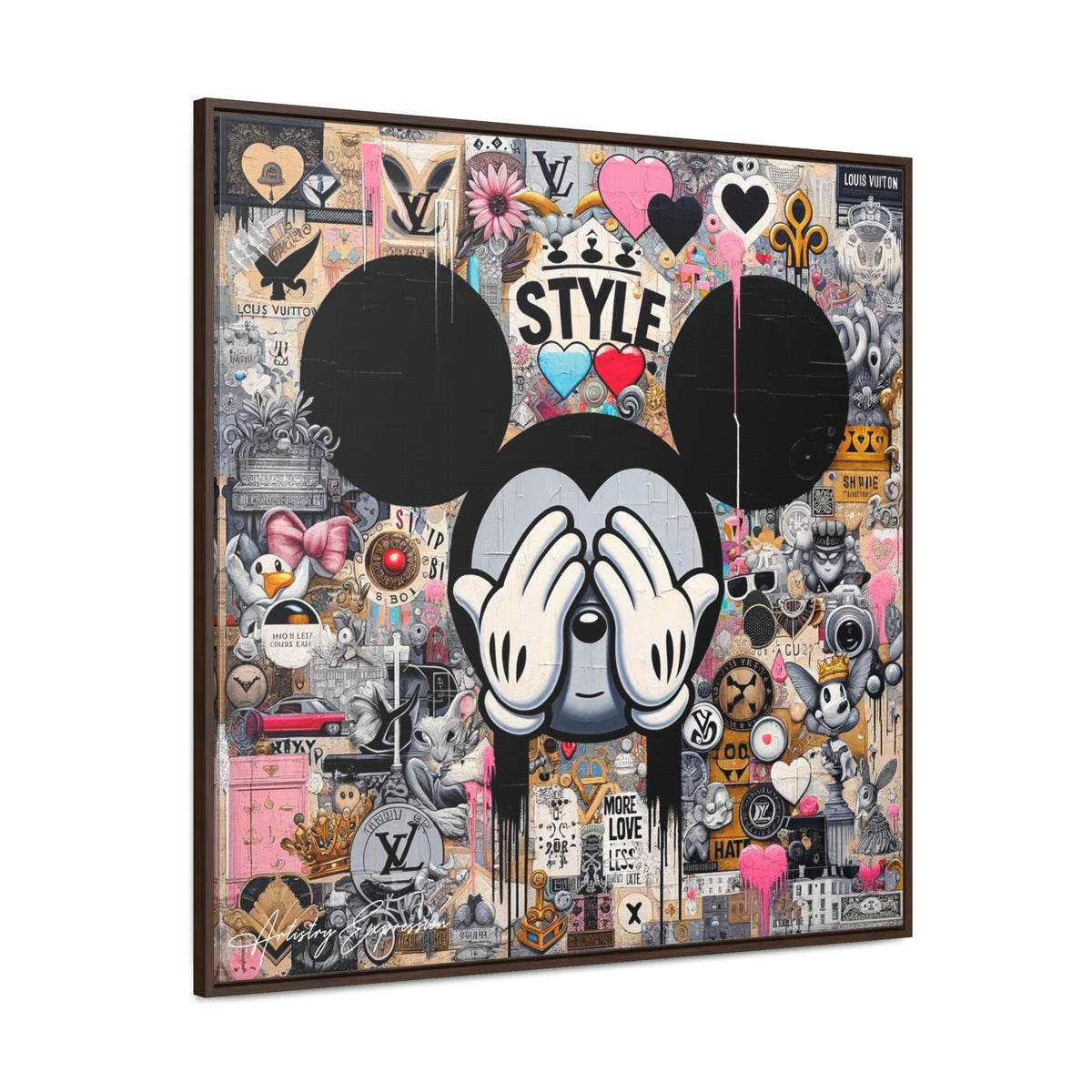 Urban Harmony: A Graffiti Mosaic of Pop Culture