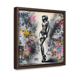 Graffiti Glamour: Beauty Amidst Chaos