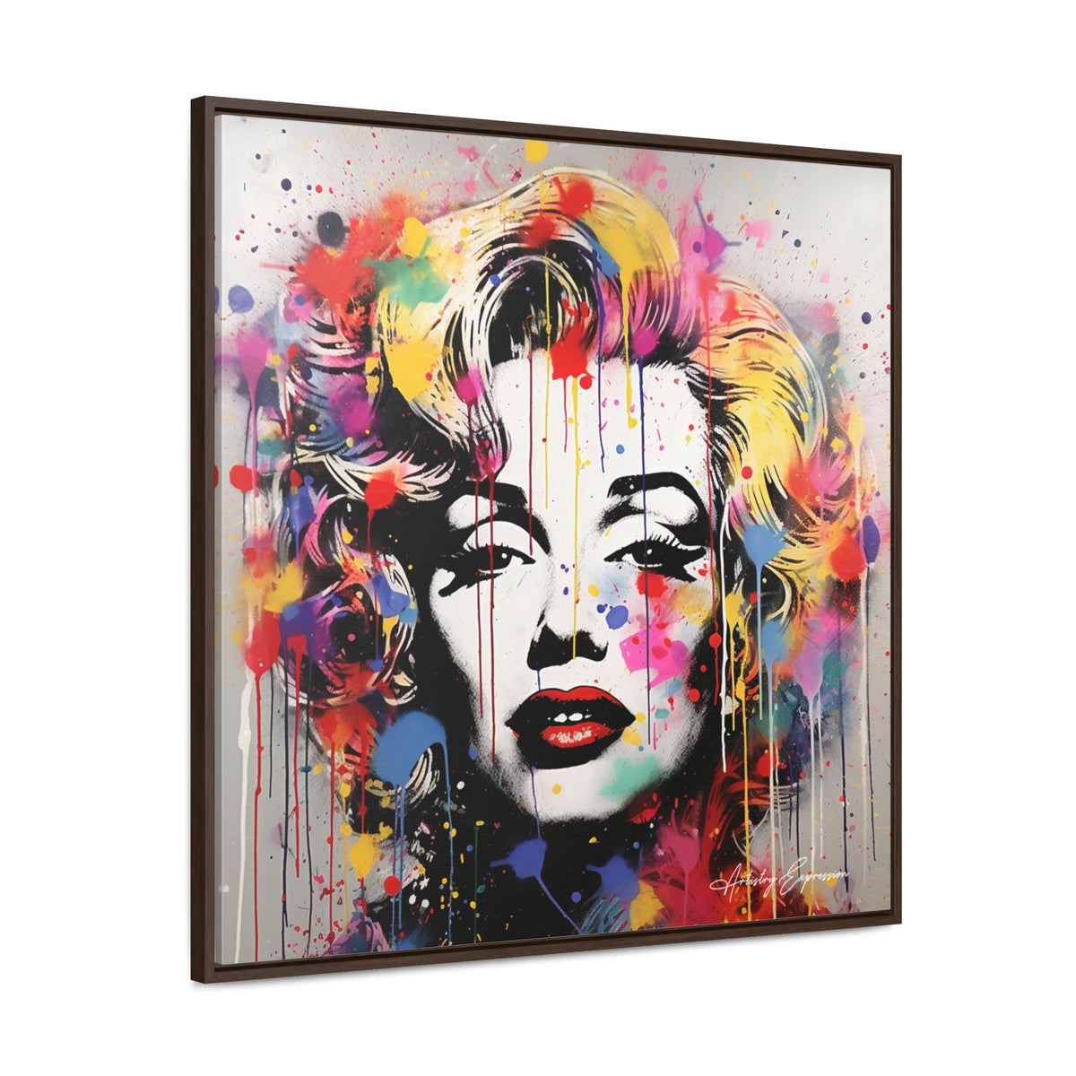 Graffiti Goddess: Marilyn Monroe's Vibrant Visage