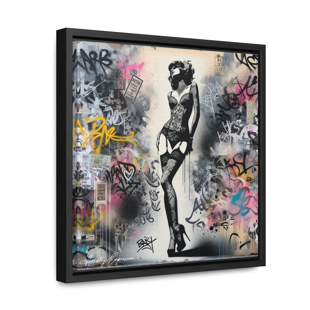 Graffiti Glamour: Beauty Amidst Chaos