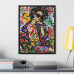 Urban Affluence: Stylish Girl's Graffiti