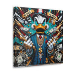 Graffiti Rebellion: Urban Canvas with Gangsta Donald Duck