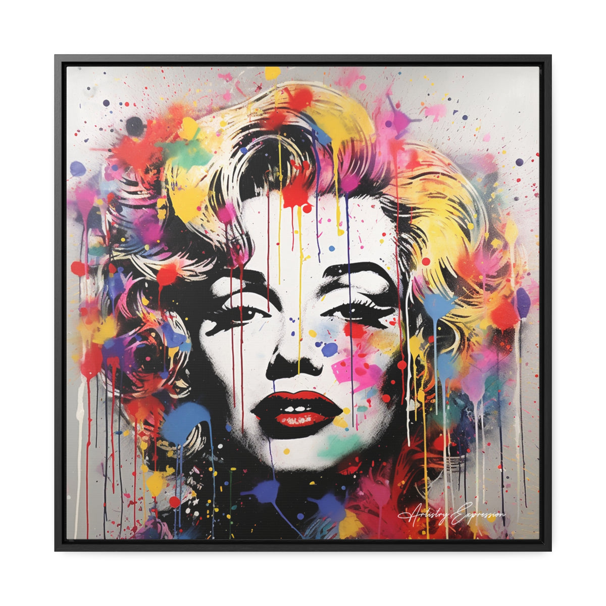 Graffiti Goddess: Marilyn Monroe's Vibrant Visage