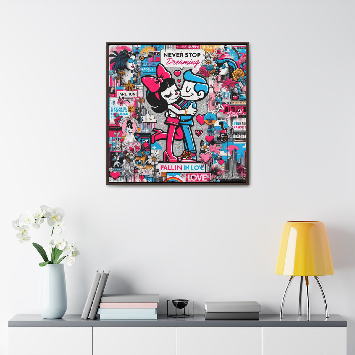 Urban Expression: Vibrant Graffiti Canvas