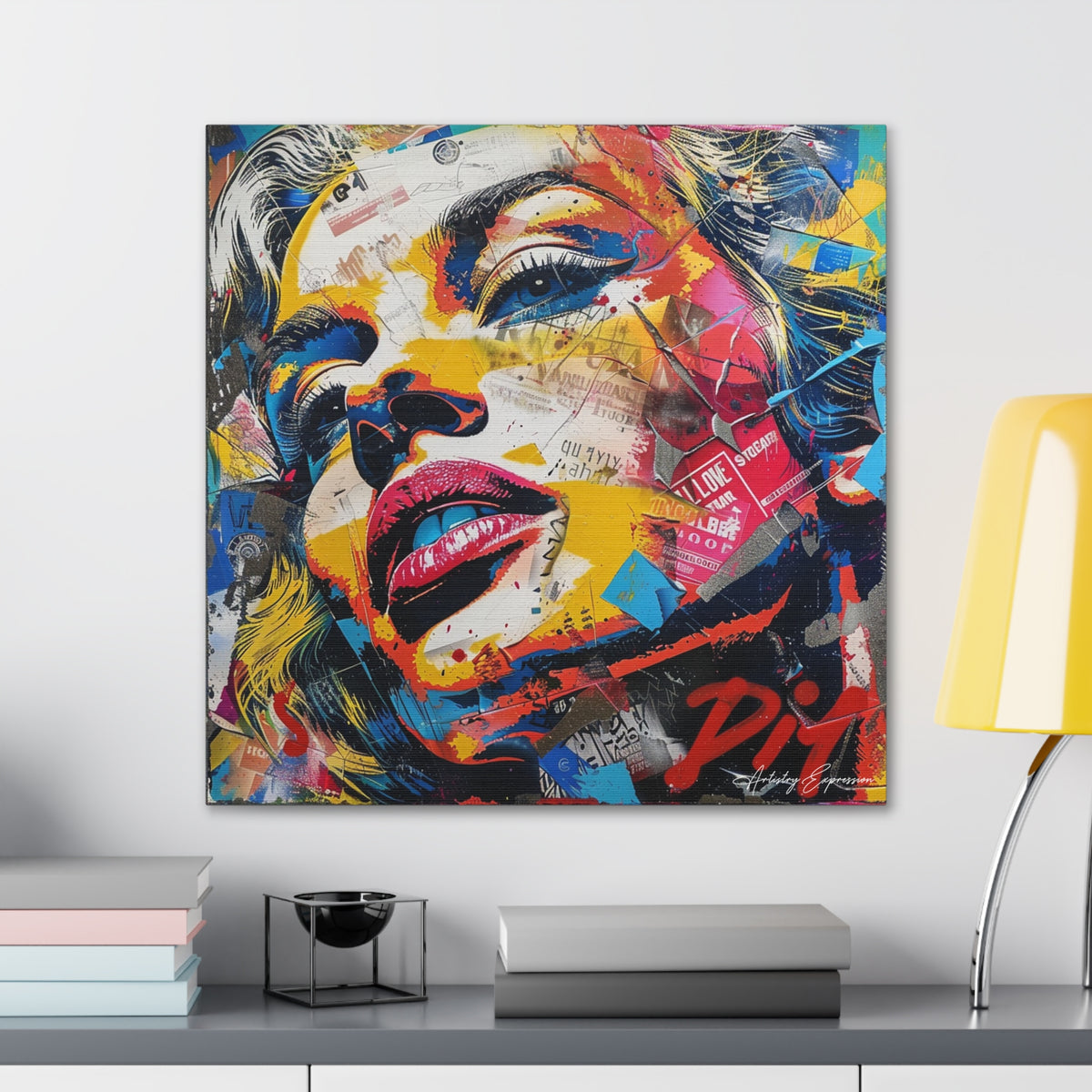 Iconica: A Symphony of Pop Art and Abstract Expressionism
