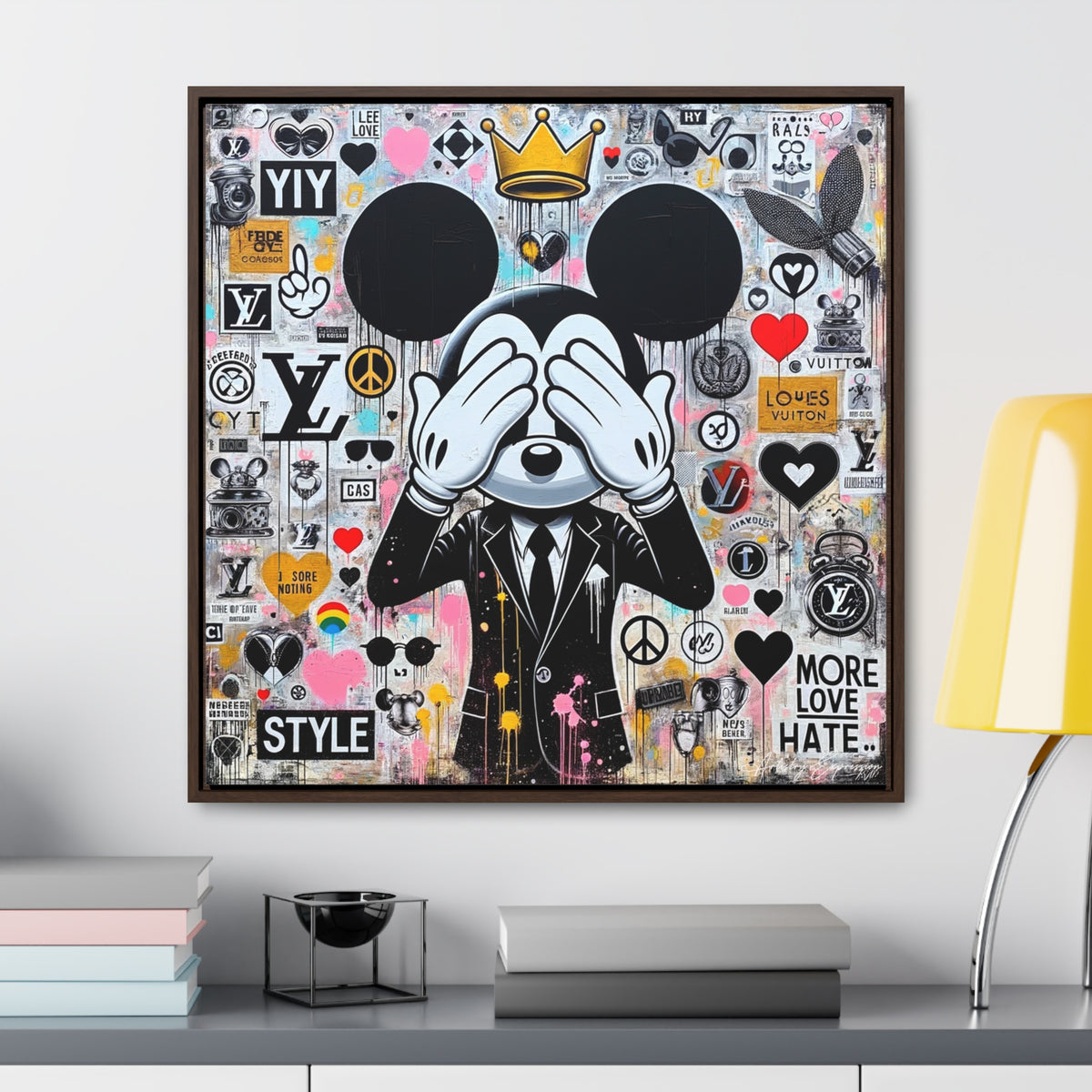 Mickey's Message: Street Art with a Pop Twist
