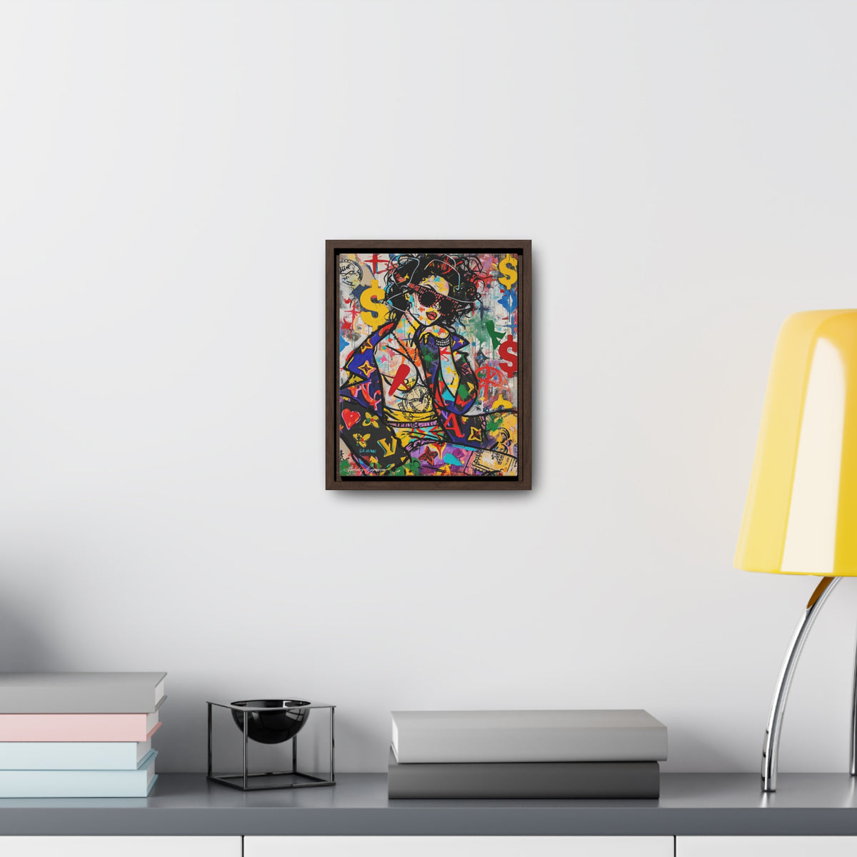 Urban Affluence: Stylish Girl's Graffiti