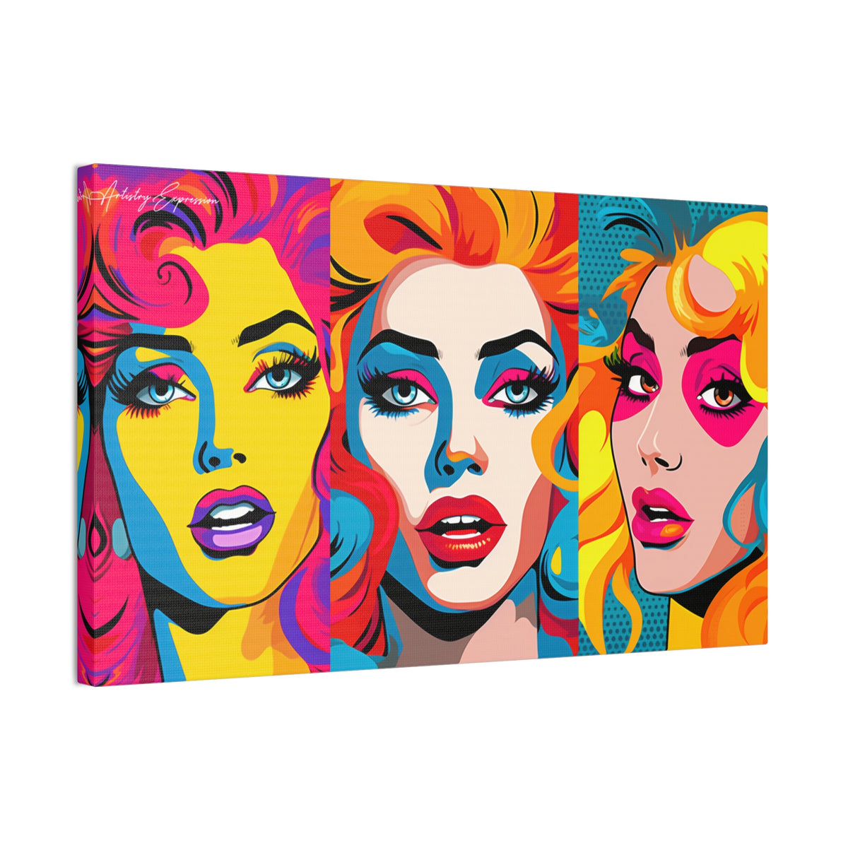 Neon Nostalgia: Faces of 80s and 90s Retro Glam