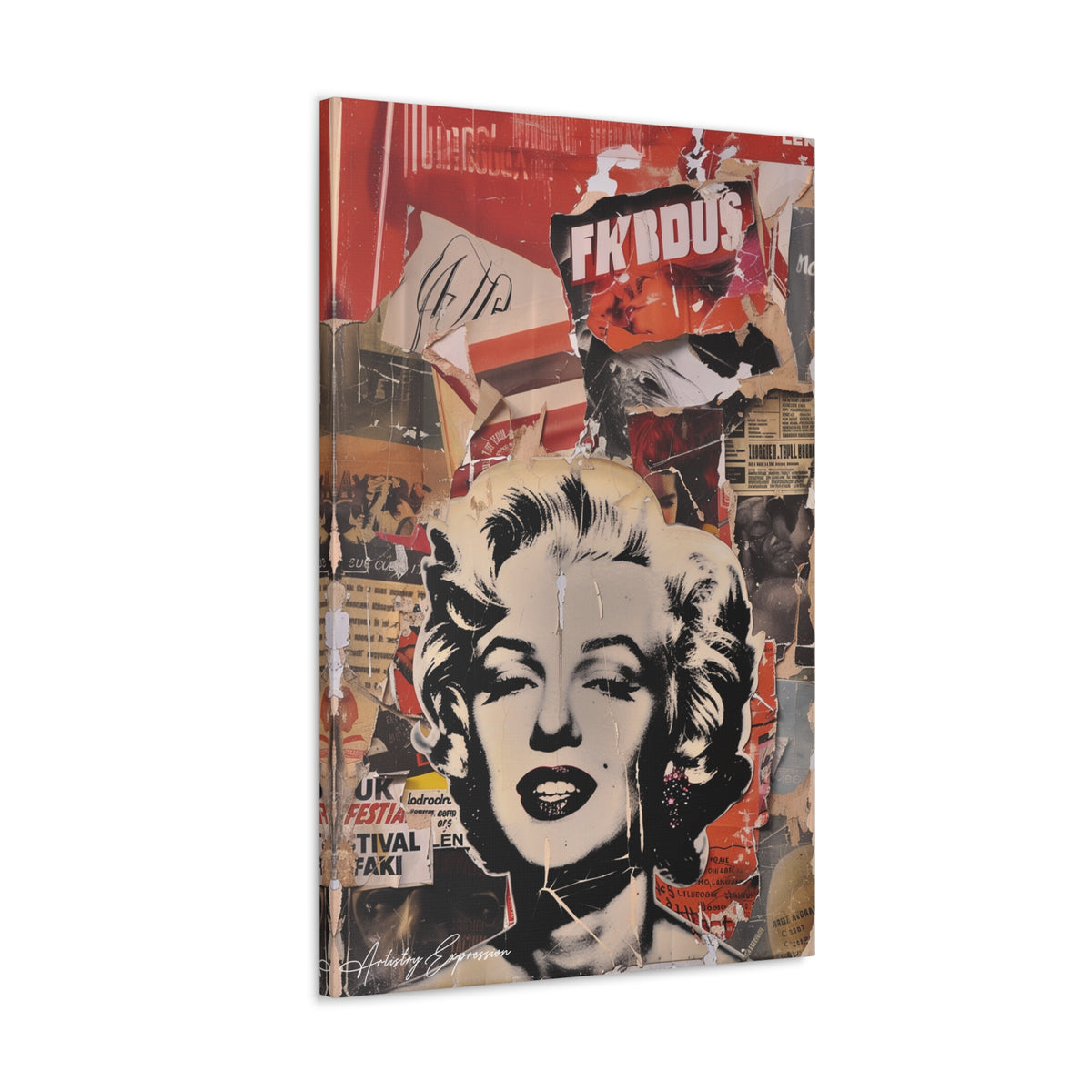 Iconic Collage: Marilyn Monroe in Pop Culture