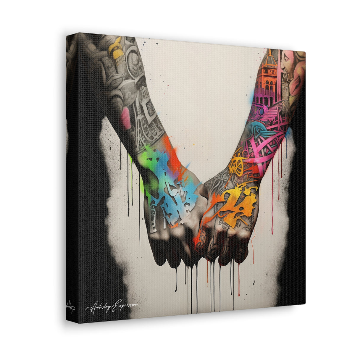 Tagged Together: Graffiti Depiction of Holding Hands