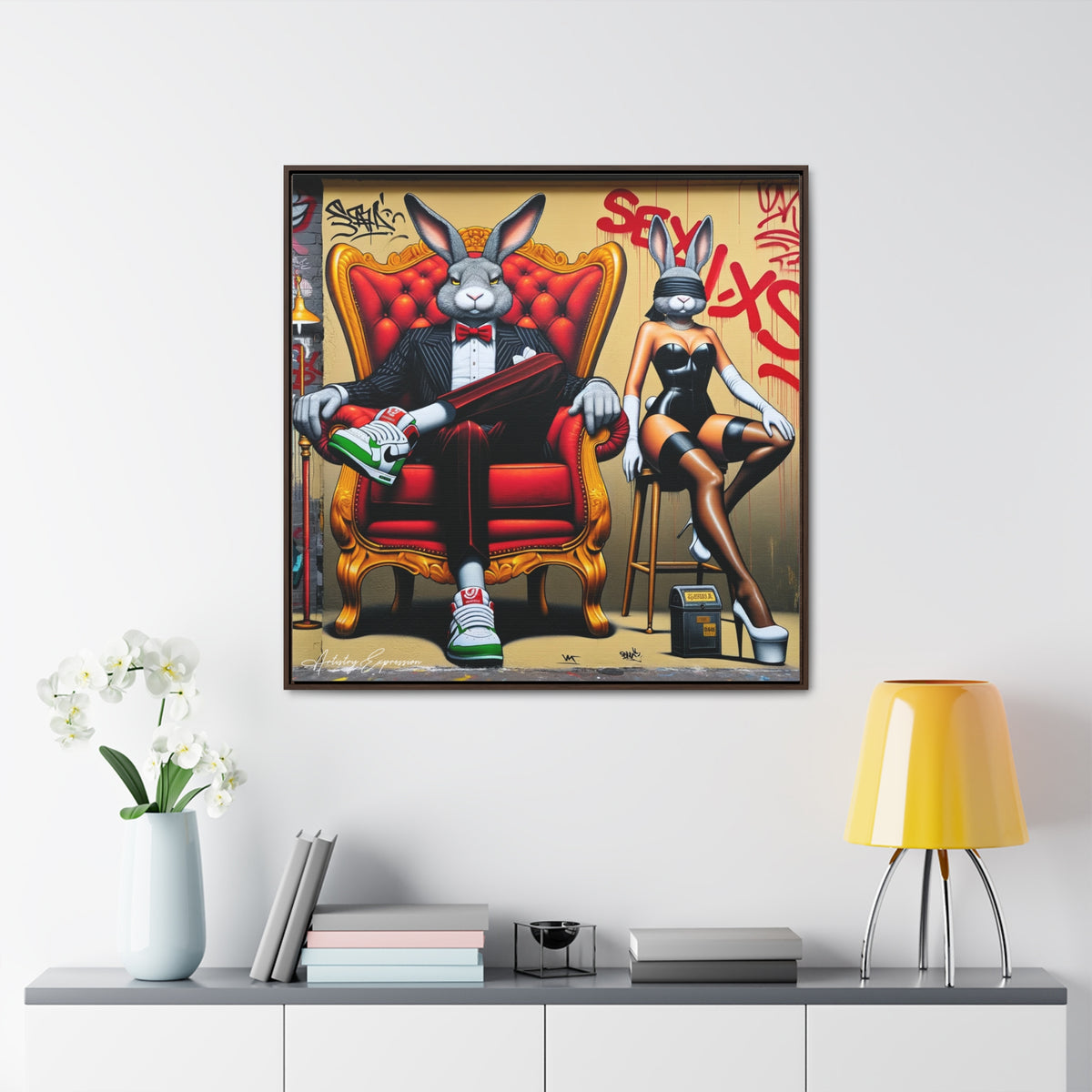Glamour and Grit: Graffiti Fusion of Playfulness and Opulence