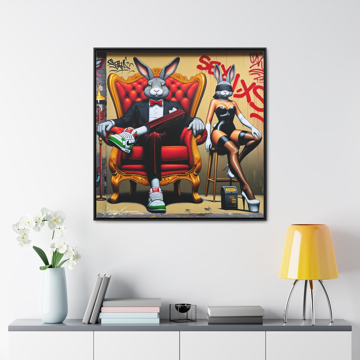 Glamour and Grit: Graffiti Fusion of Playfulness and Opulence