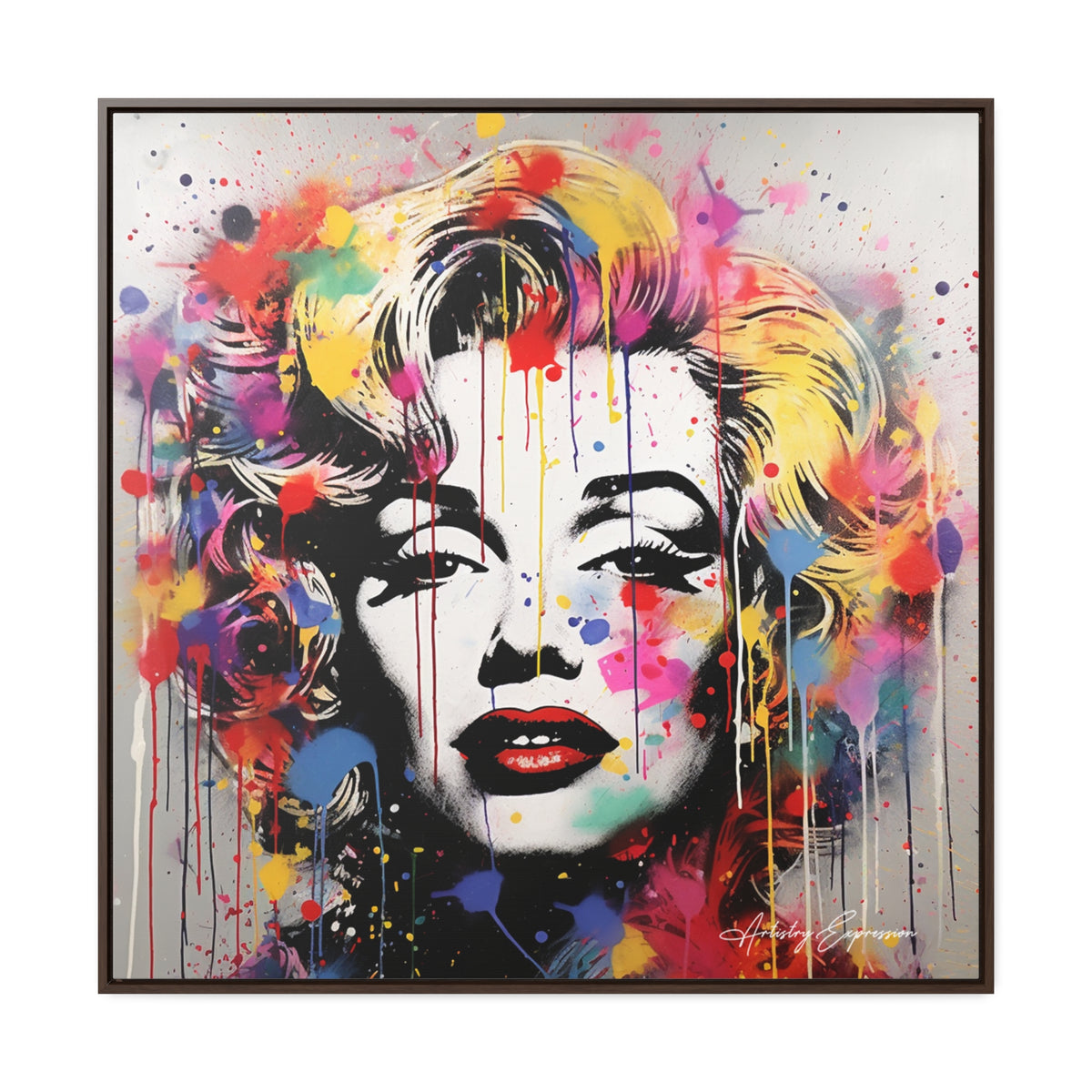 Graffiti Goddess: Marilyn Monroe's Vibrant Visage