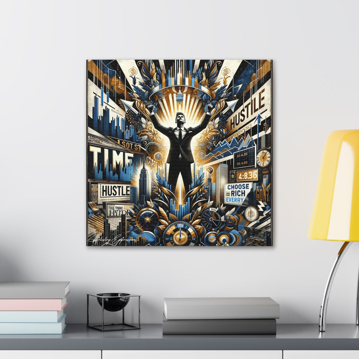 The Hustler's Anthem: Graffiti Tribute to Hard Work and Success