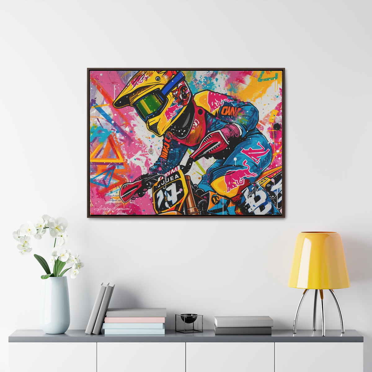 Urban Thrill: Graffiti Motorcycle Journey