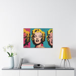 Pop Icon: Marilyn Monroe in Tri-Color Canvas