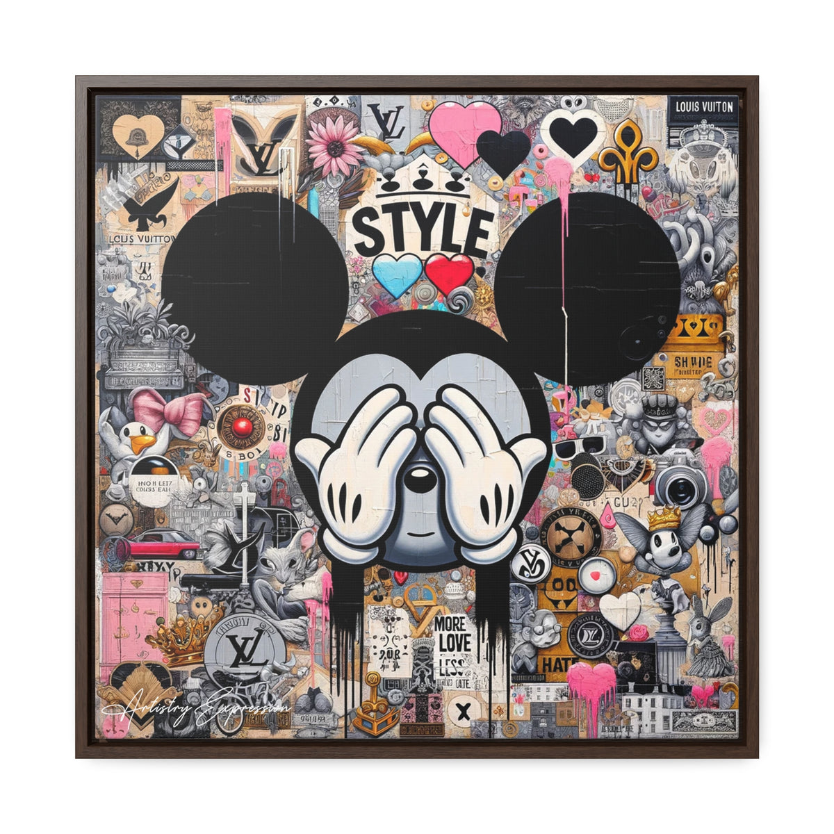 Urban Harmony: A Graffiti Mosaic of Pop Culture