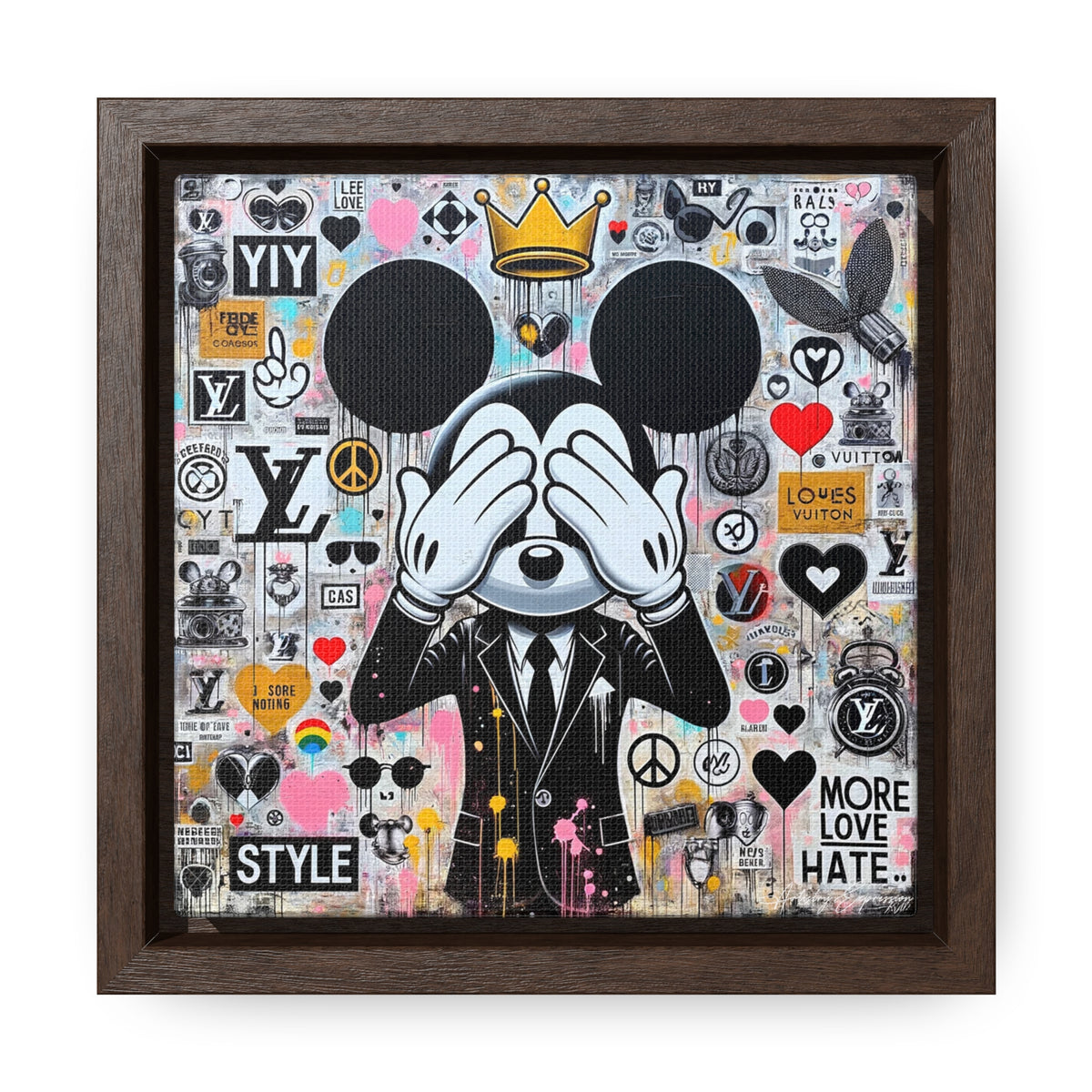 Mickey's Message: Street Art with a Pop Twist