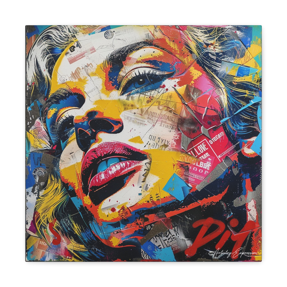 Iconica: A Symphony of Pop Art and Abstract Expressionism