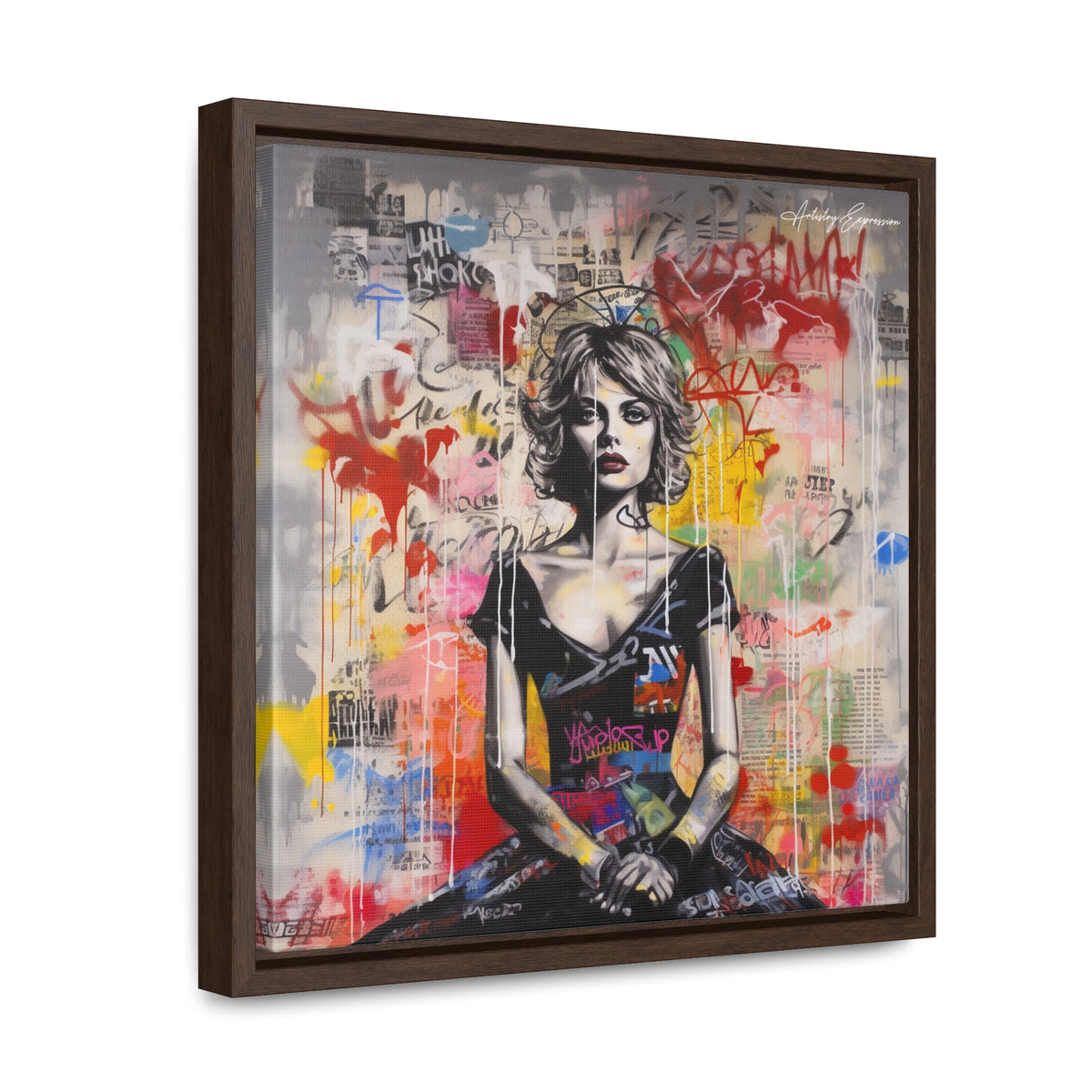 Urban Elegance: Vibrant Graffiti