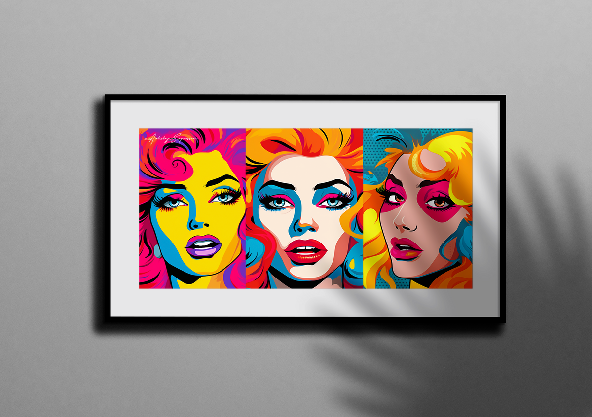 Neon Nostalgia: Faces of 80s and 90s Retro Glam