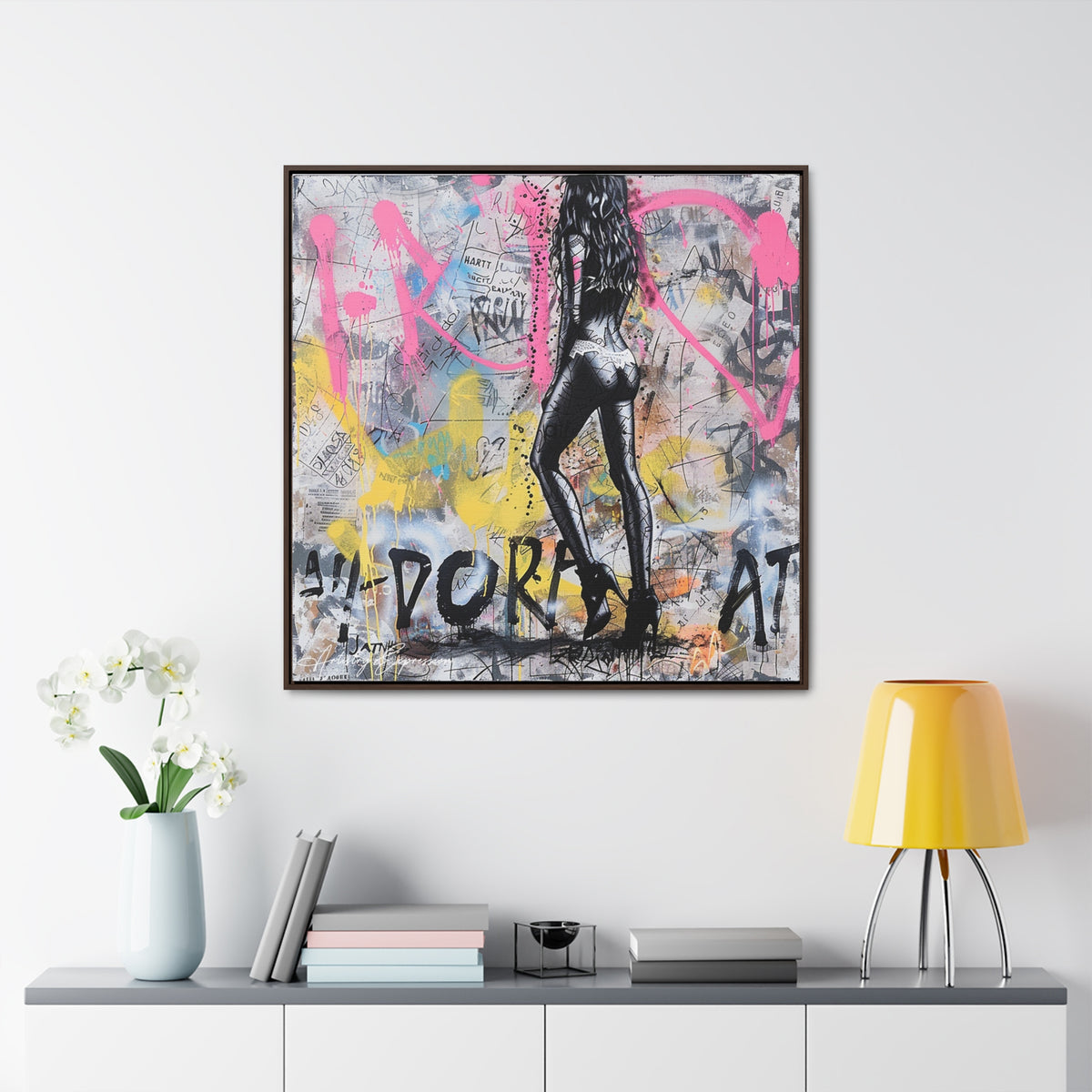 Sultry Streets: Embracing Graffiti Glamour