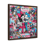 Urban Expression: Vibrant Graffiti Canvas