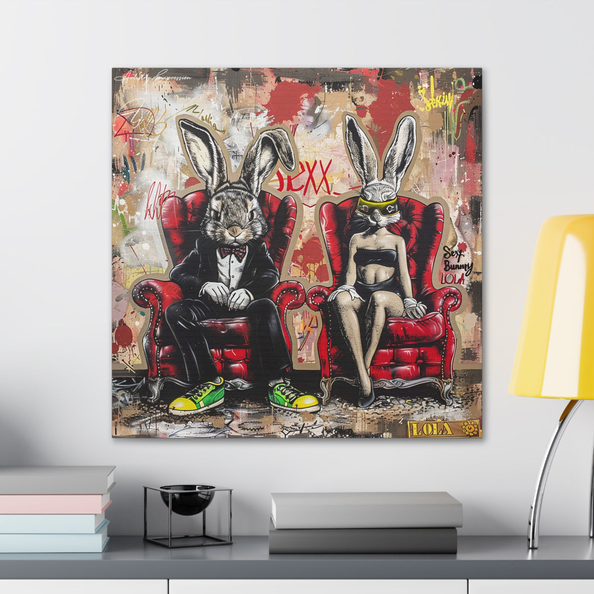 Urban Elegance: A Tale of Two Rabbits