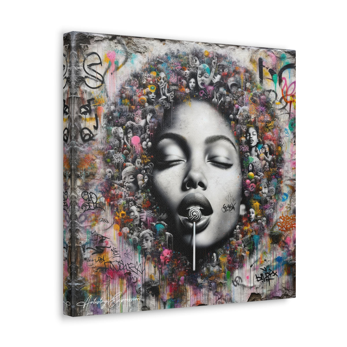 Urban Reverie: Graffiti Fusion of Photorealism and Chaos