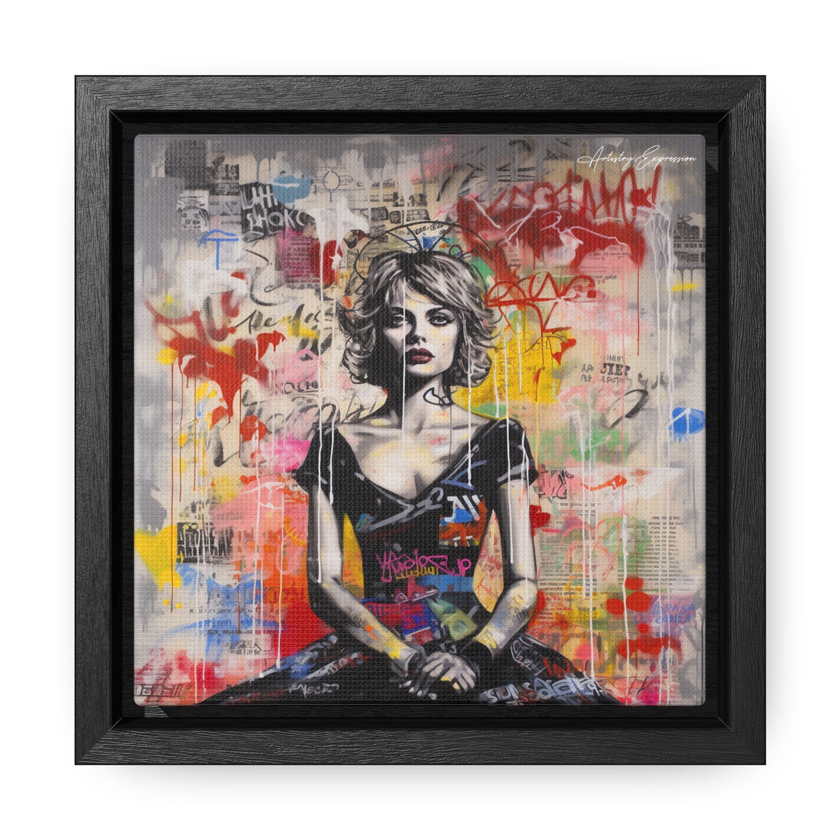 Urban Elegance: Vibrant Graffiti