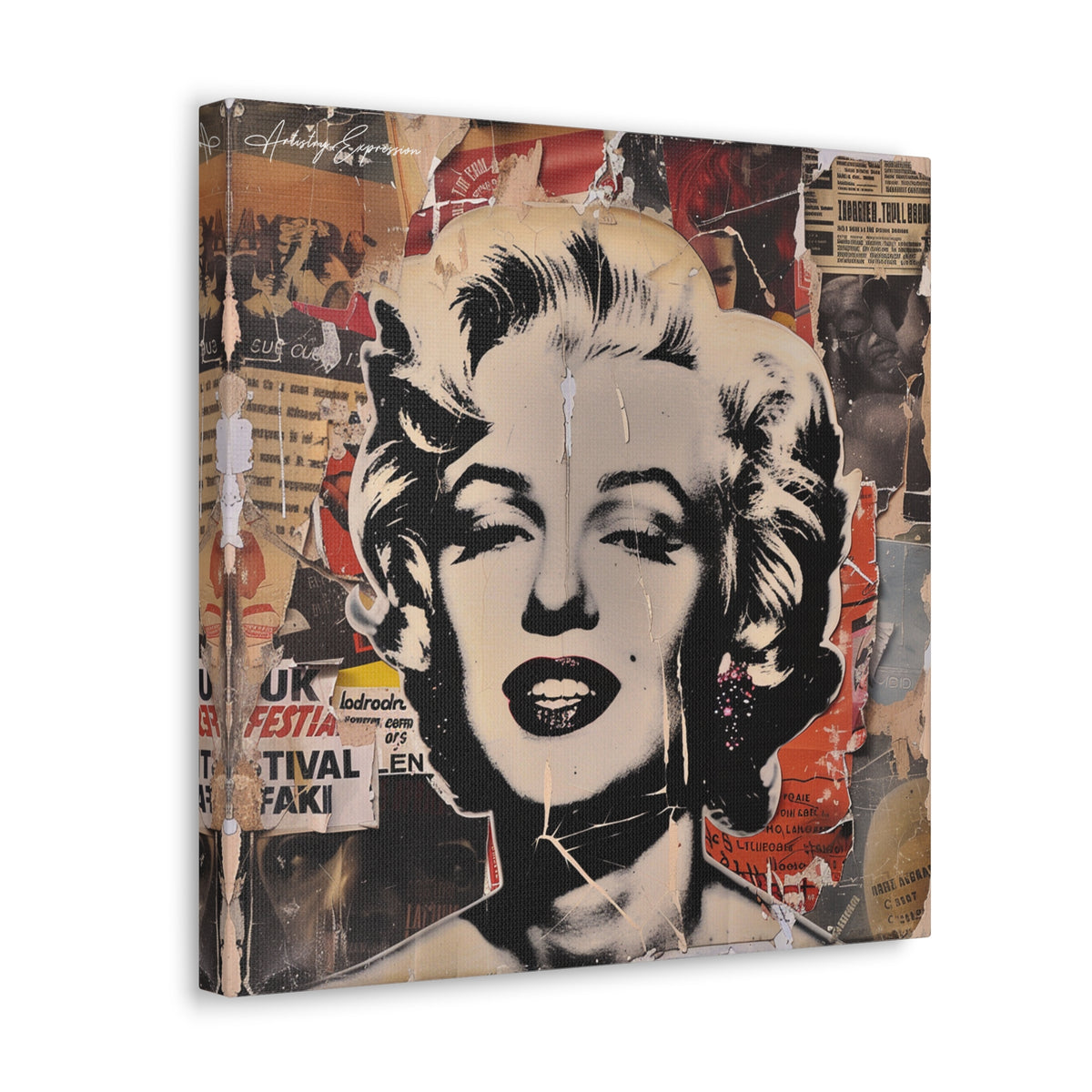Iconic Collage: Marilyn Monroe in Pop Culture