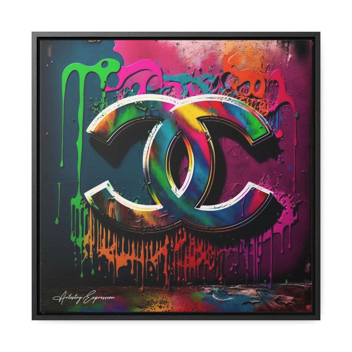 Street Art Broadcast: Channel Logo on Graffiti Wall