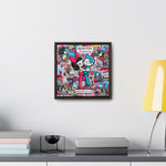 Urban Expression: Vibrant Graffiti Canvas