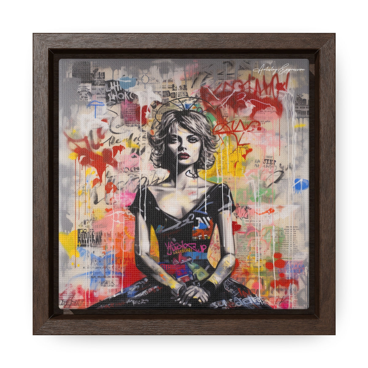 Urban Elegance: Vibrant Graffiti