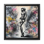 Graffiti Glamour: Beauty Amidst Chaos