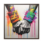 Graffiti Bond: Two Hands United in Street Art