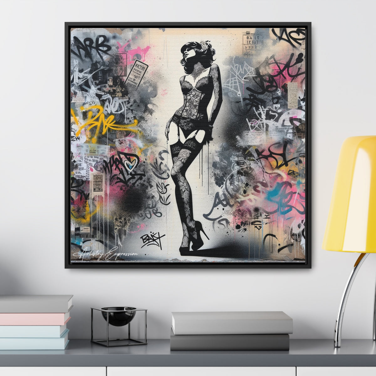 Graffiti Glamour: Beauty Amidst Chaos