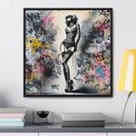 Graffiti Glamour: Beauty Amidst Chaos