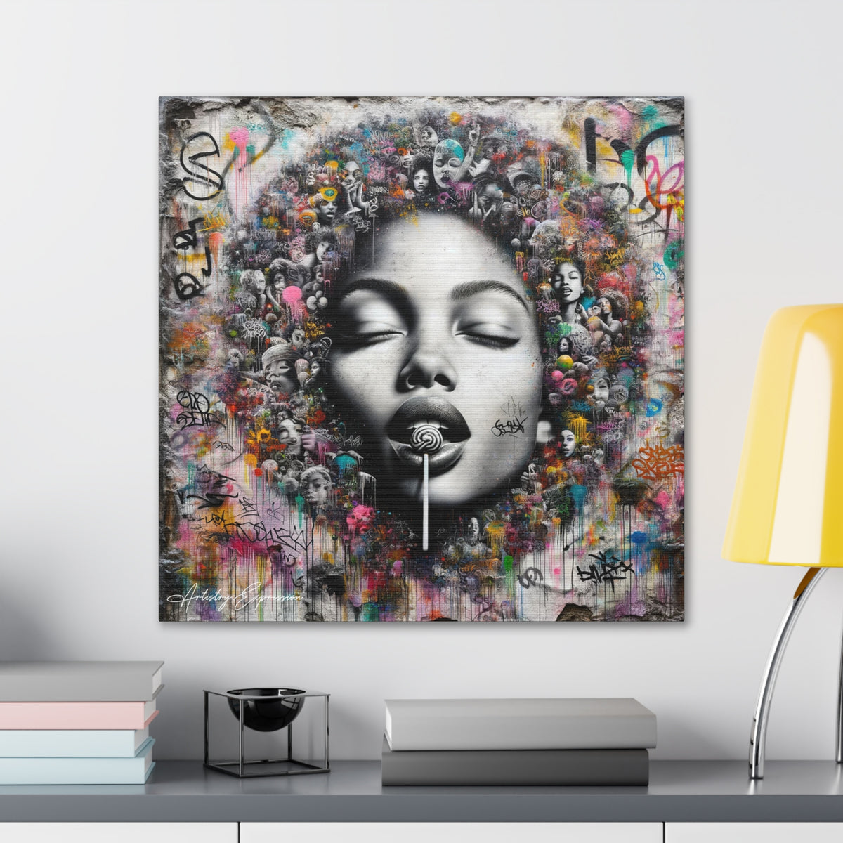 Urban Reverie: Graffiti Fusion of Photorealism and Chaos