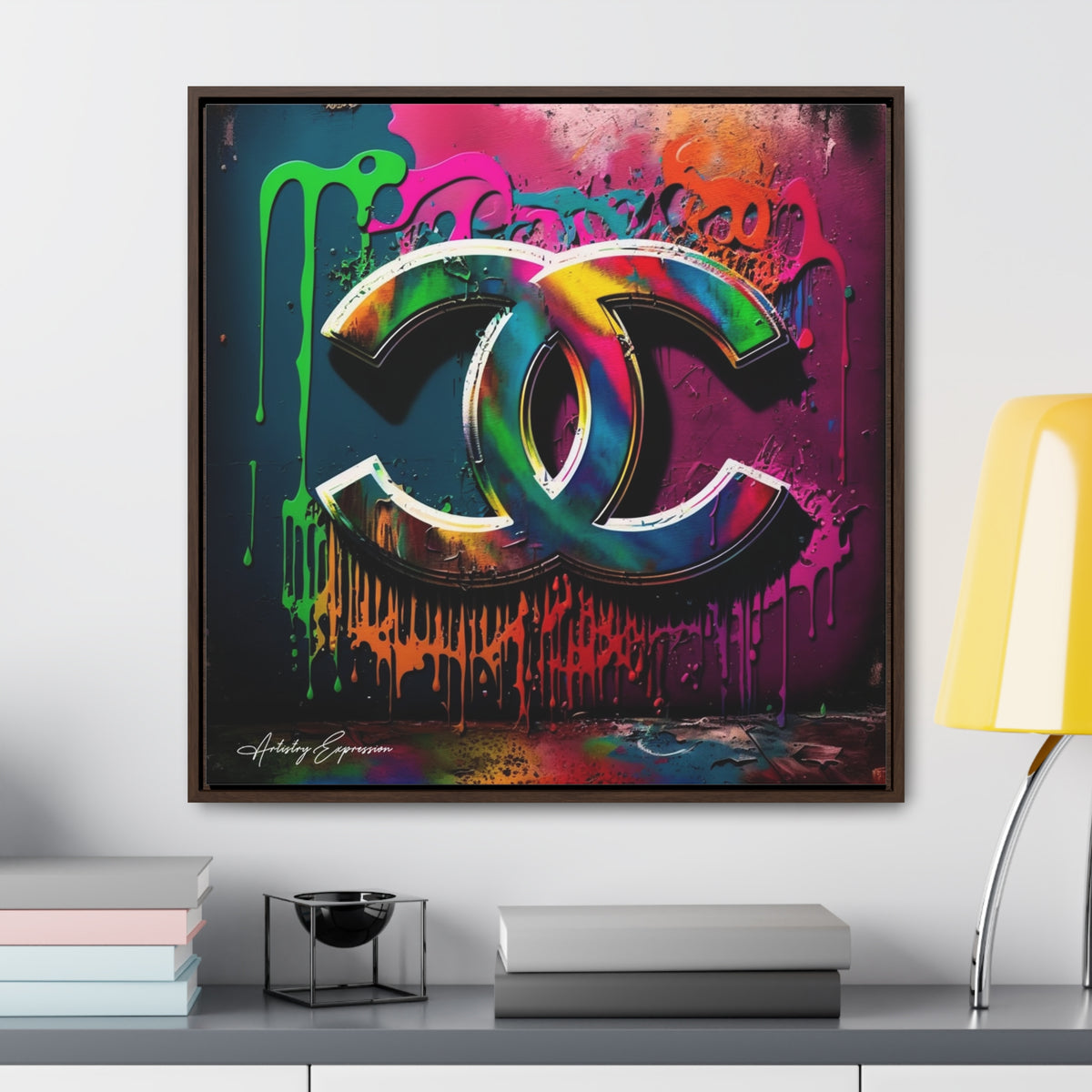 Street Art Broadcast: Channel Logo on Graffiti Wall